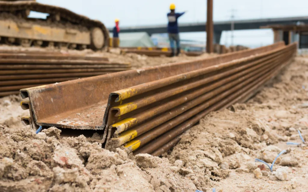 Pressed Steel Pilings in Half Moon, NC
