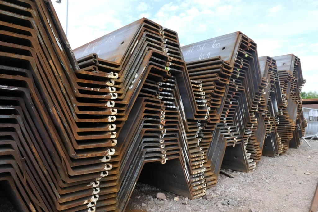 Pressed Steel Pilings in Half Moon, NC