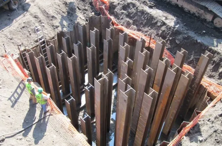 Pressed Steel Pilings in Half Moon, NC
